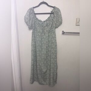 ‼️LAST CHANCE‼️ Floral Green Dress